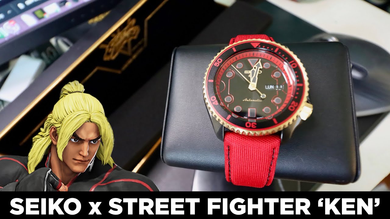 UNBOXING: Seiko Street Fighter Ken Limited Edition Automatic Sports Watch!