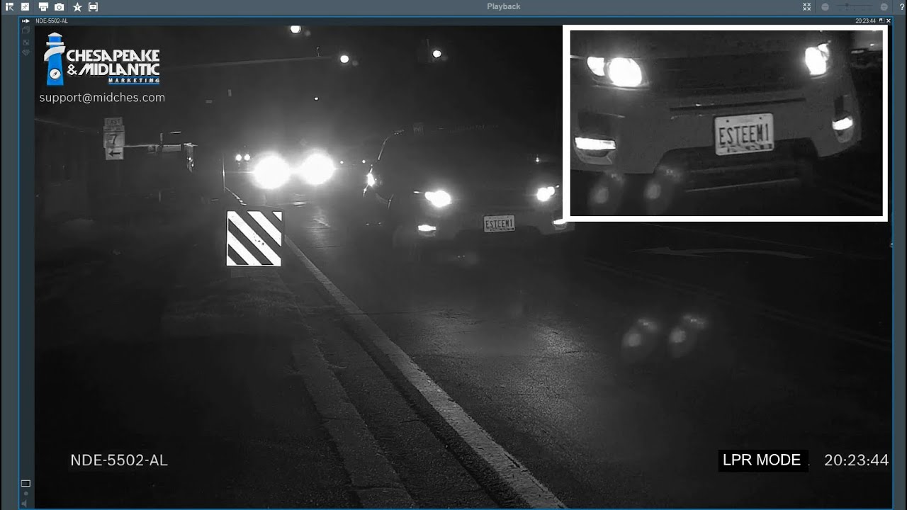 Bosch NDE-5502-AL License Plate Recognition (LPR) Mode Demonstration
