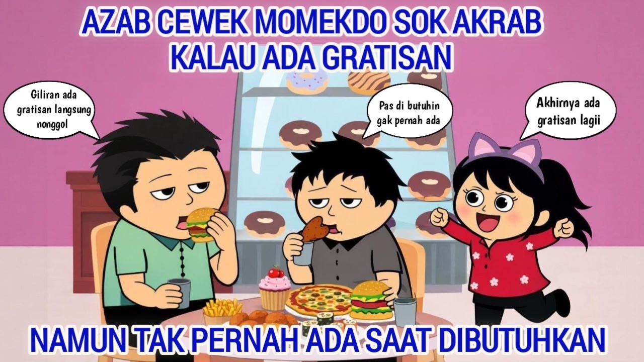 AZAB CEWEK MOMEKDO SOK AKRAB KALAU ADA GRATISAN, NAMUN TAK PERNAH ADA SAAT DIBUTUHKAN | ANIMASI AZAB