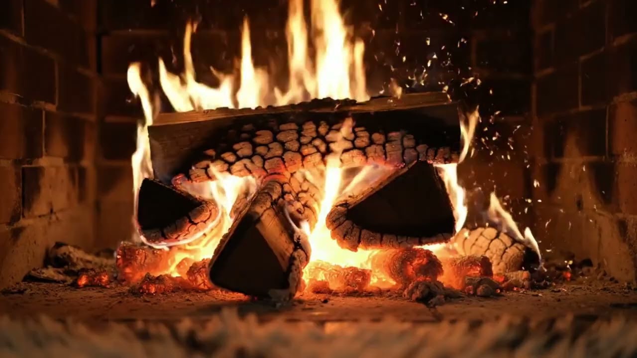 Камин и джаз-блюз 🎷🔥 | Тёплая атмосфера для релакса