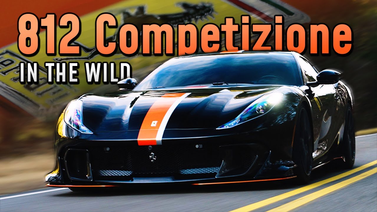 FERRARI 812 COMPETIZIONE DRIVE | 6.5L V12 Exhaust Sounds & Launch Control [4K] | IN THE WILD