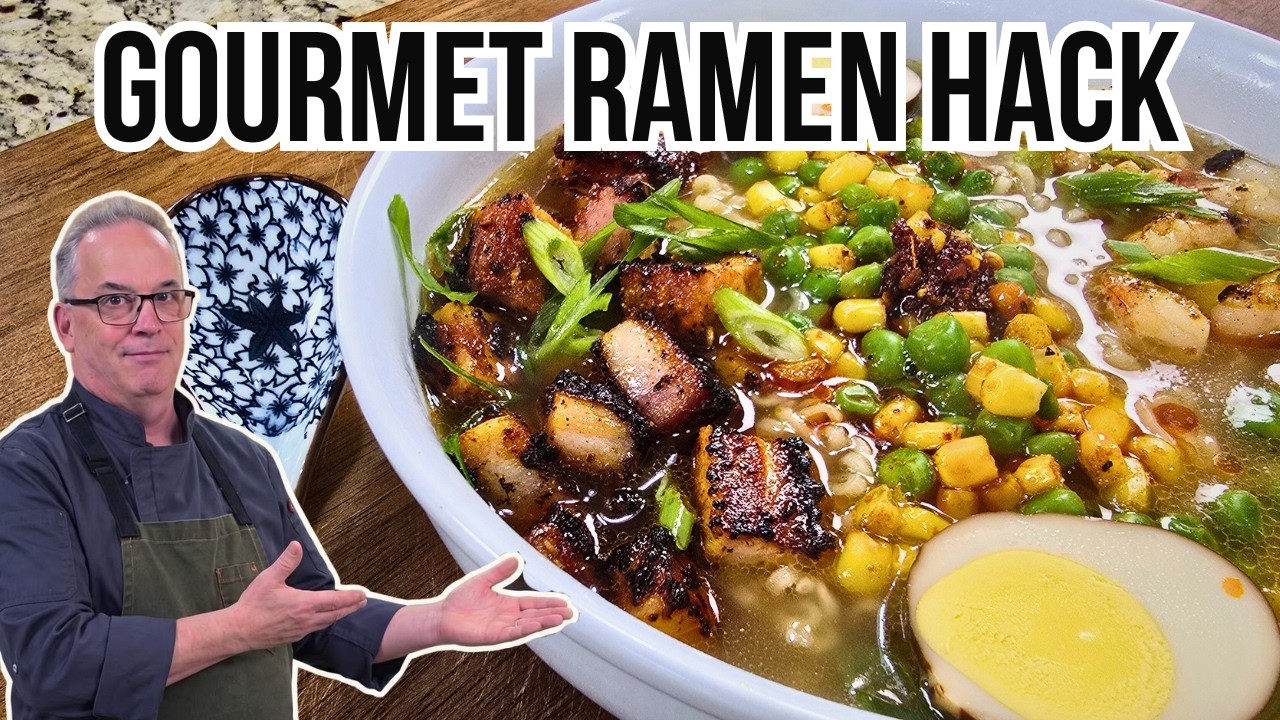 Shrimp Ramen with Smoked Pork Belly | Surf & Turf Leftover Upgrade