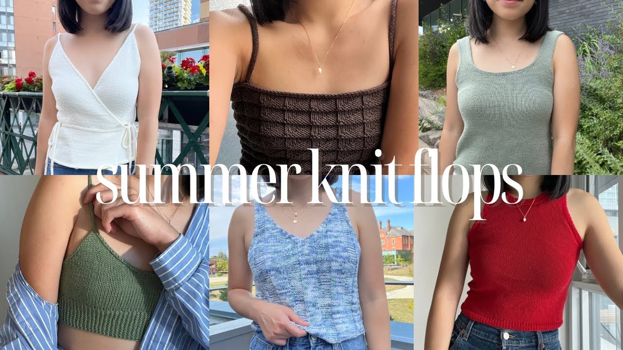 tanks and tops that I knit and don&rsquo;t wear and  reflecting on disappointing summer knits