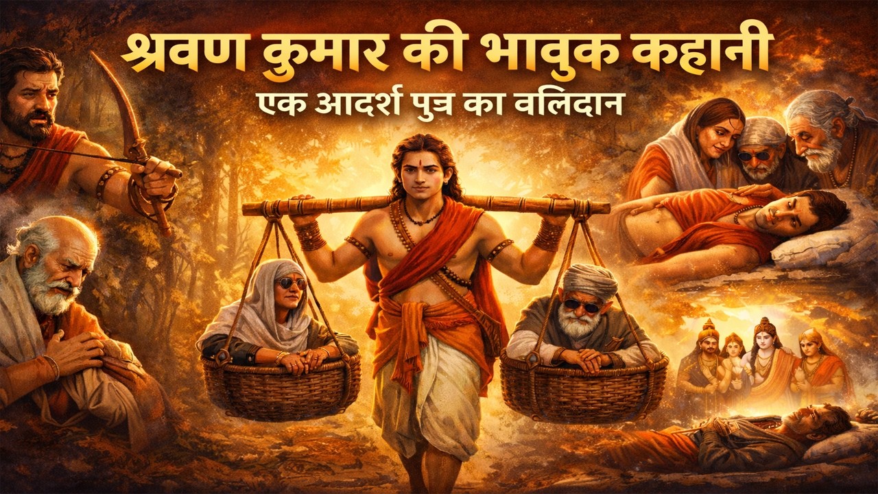 श्रवण कुमार की संपूर्ण कहानी: एक आदर्श पुत्र का बलिदान | Shravan Kumar Emotional Story in Hindi