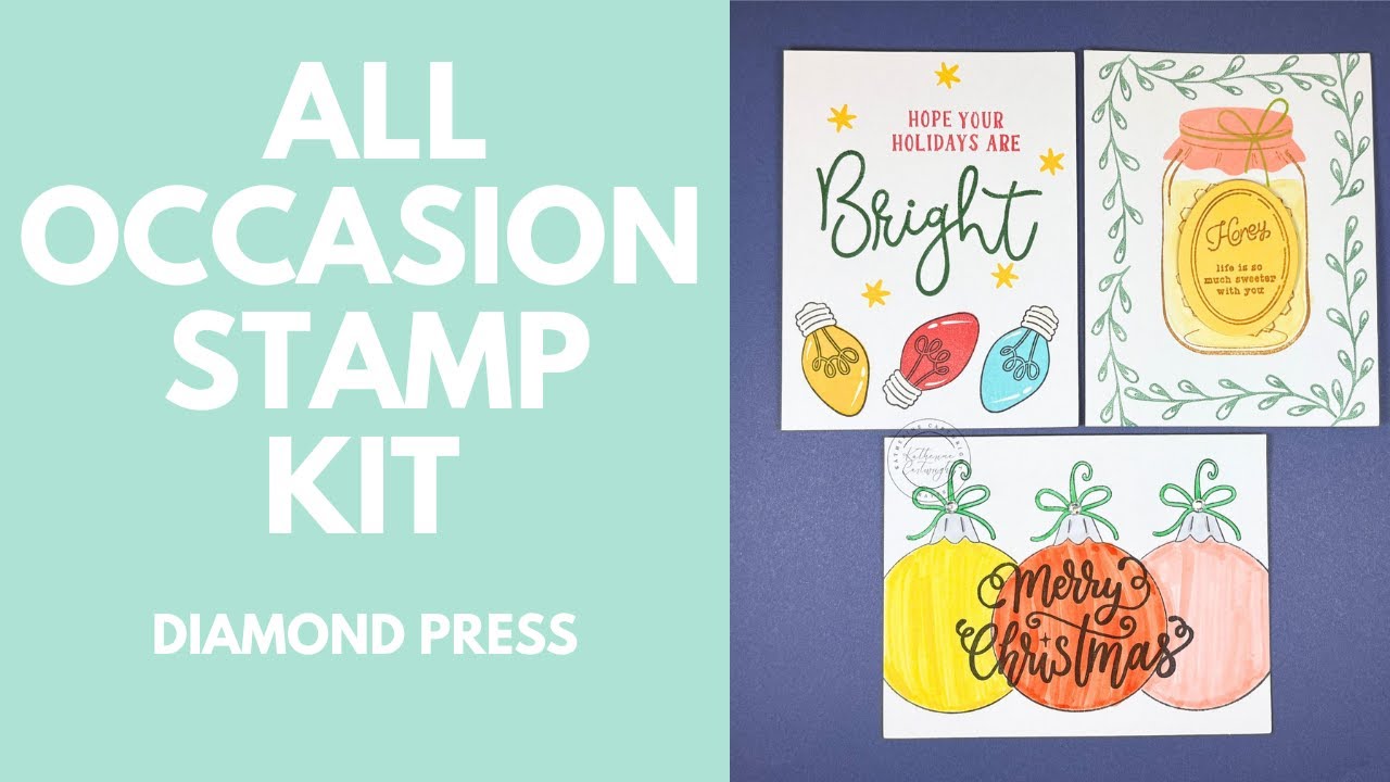 ВАУ! Этот набор штампов просто ОГРОМНЫЙ! Набор штампов Diamond Press All-Occasion Mega Stamp Kit,...