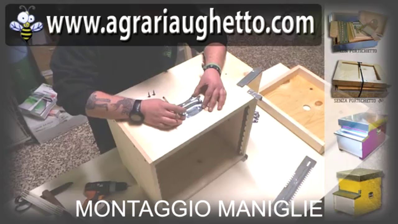 arnia con portichetto montaggio
