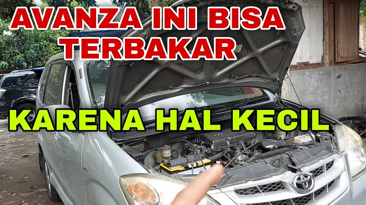NGERI BISA TERBAKAR KARENA KERUSAKAN KECIL SEPERTI INI TOYOTA AVANZA | V BELT KELUAR PERCIKAN API