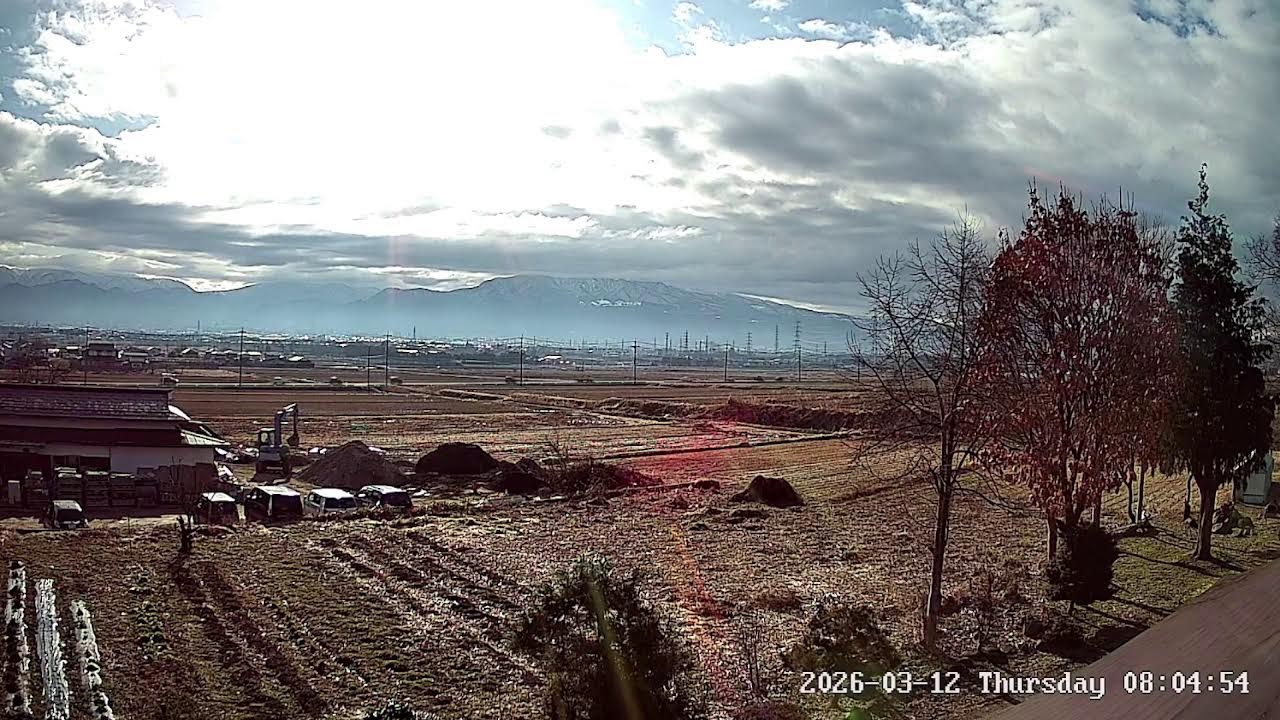 山形県山形市下反田蔵王連峰ライブカメラ Yamagata Yamagatashi Live camera.world.cam