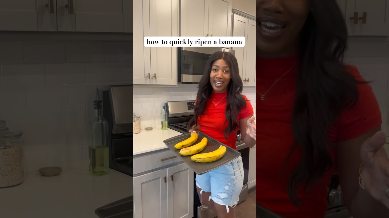 How to quickly ripen a Banana! #banana #foodblogger