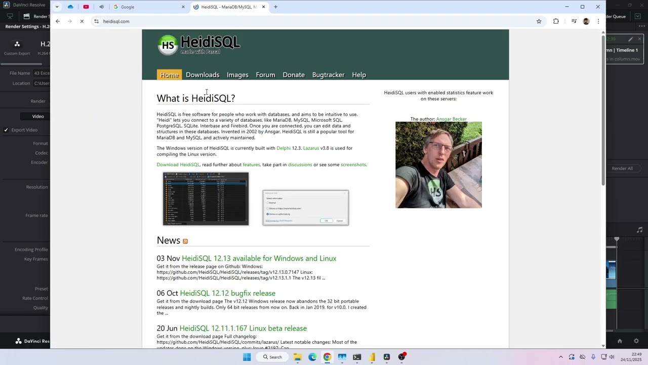 Download and install HeidiSQL v2