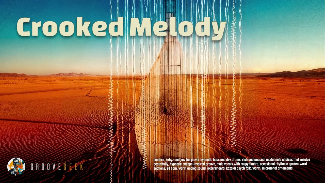 【Experimental Kazakh Psych Folk】Crooked Melody | Dombra × Hypnotic Groove | 96 BPM Original