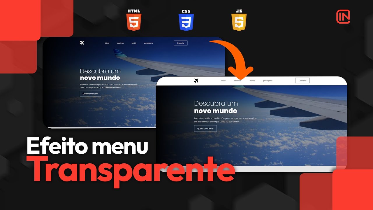 Como criar um Site Responsivo com HTML e CSS pt. 8 - Efeito de rolagem do menu