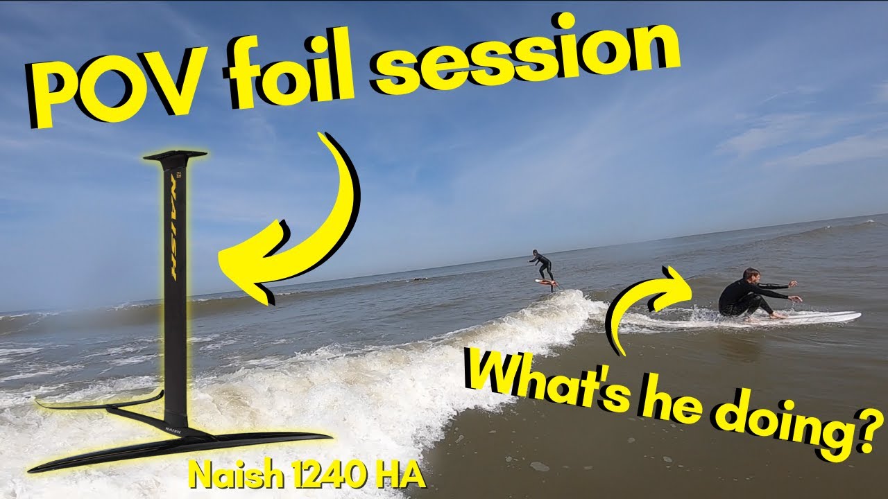 POV surf foil session | Naish Jet HA 1240 in very small waves