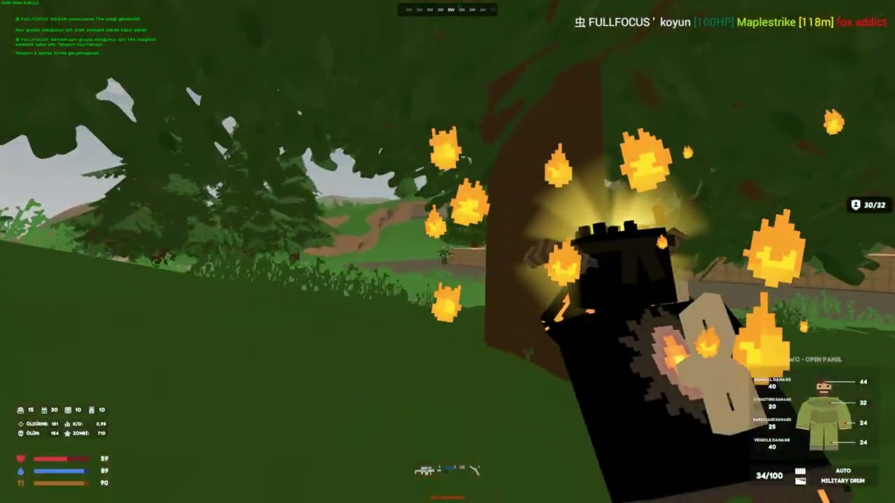 Unturned PvP #3 | TÜREME AVI /w FullFocus