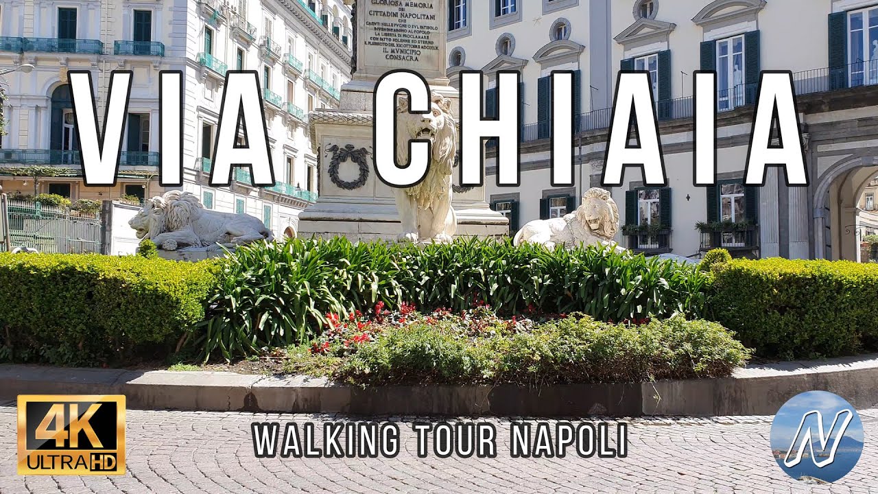 Walkingtour Napoli Via Chiaia, #bicycletour, #walkingtour, 4K UHD