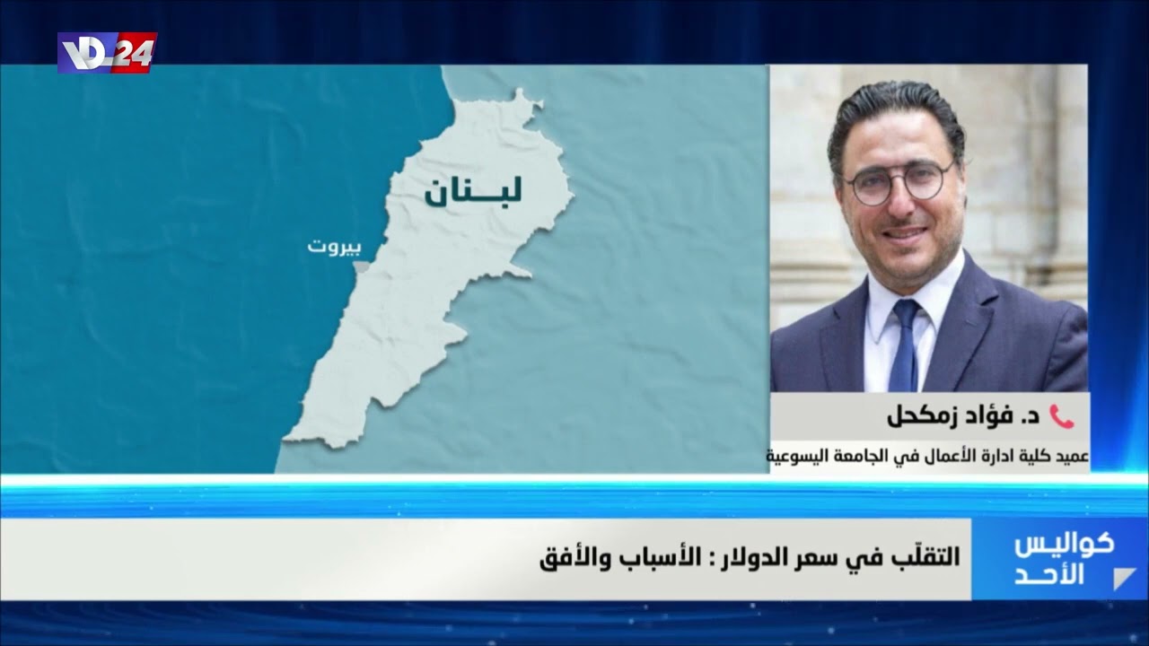 Dean Zmokhol interview on VDL 24 TV commenting on the fluctuation on the exchange rate
