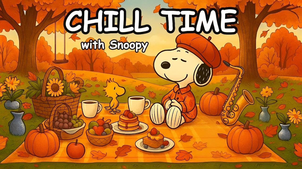 Chill Time with Snoopy 🍂☕ Smooth Jazz to Refresh Your Mind and Lift Your Mood