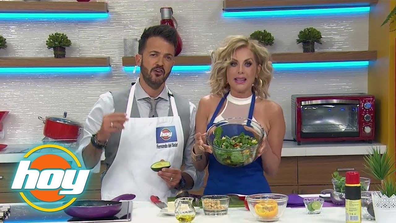 Lorena Herrera preparó una ensalada rica en proteínas | HOY