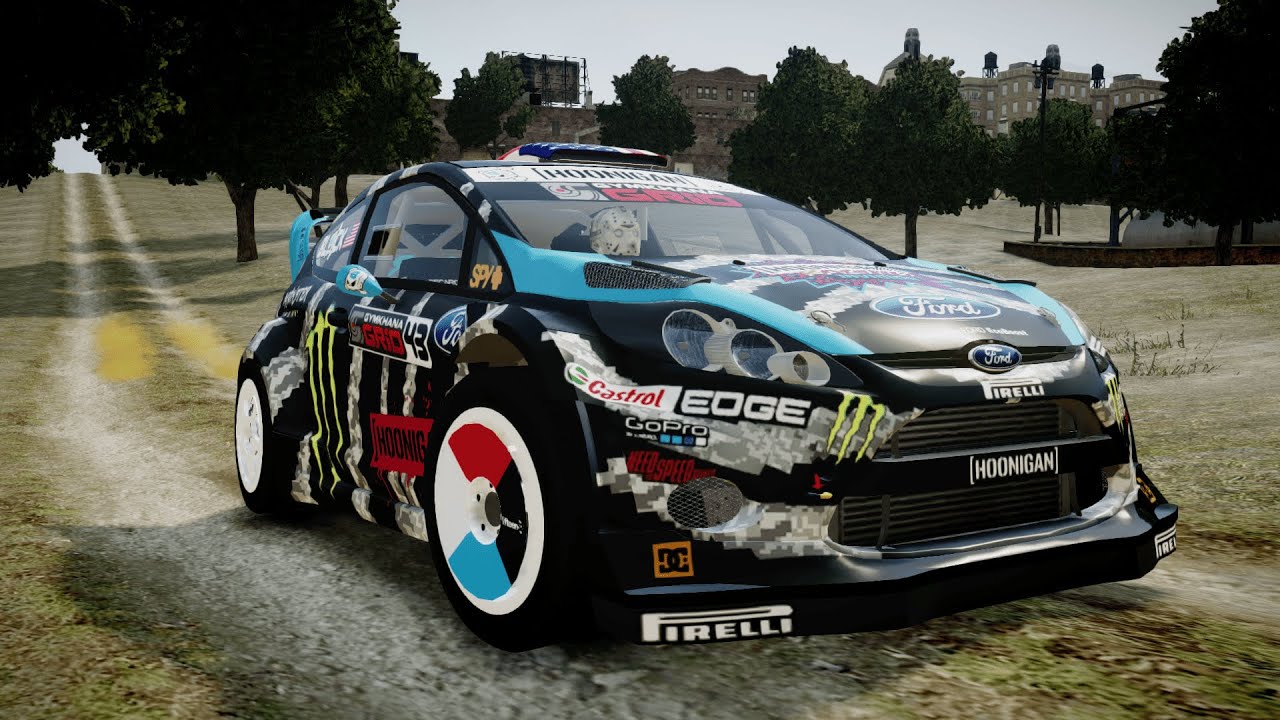 GTA IV Ford Fiesta RS Hoonigan 2014 Livery Crash Testing