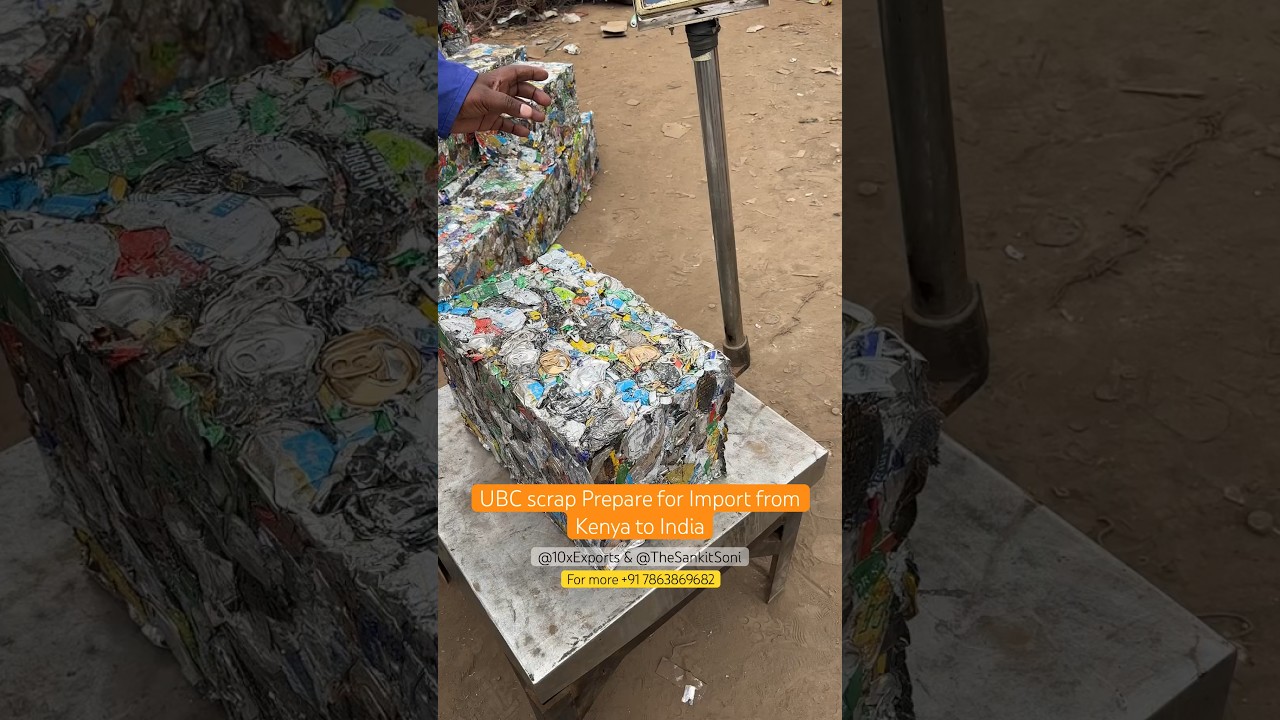 UBC Scrap Import From Kenya To India | Import Export #export #import #exportimport