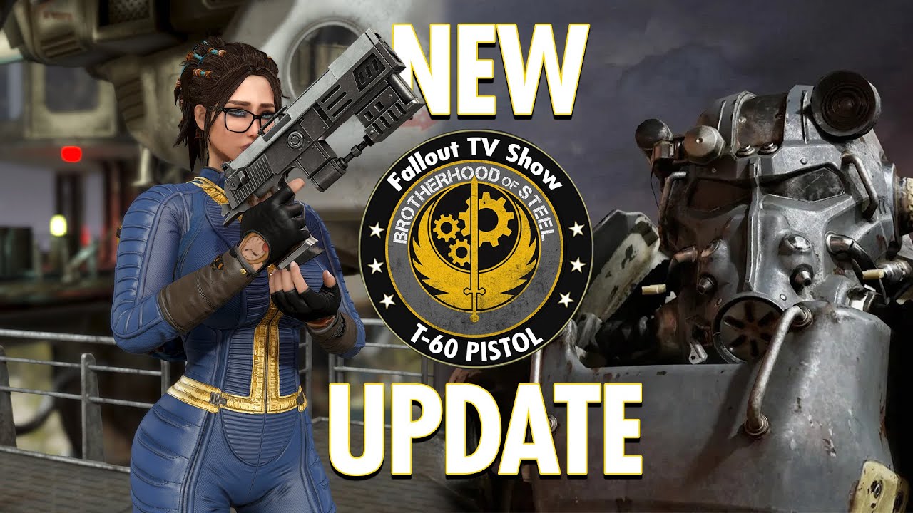 Fallout 4 - Brotherhood of Steel T60 Pistol - Fallout 4 New Update New Guns