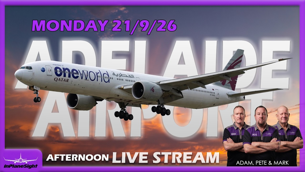 🔴 4K LIVE PlaneSpotting: Adelaide Airport Real-Time Action ( YPAD / ADL) ✈️🔴