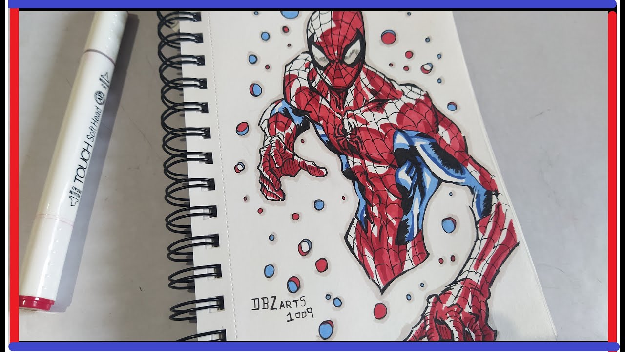 Spider man from marvel comics | amazing fantasy #15 | dbz arts 1009