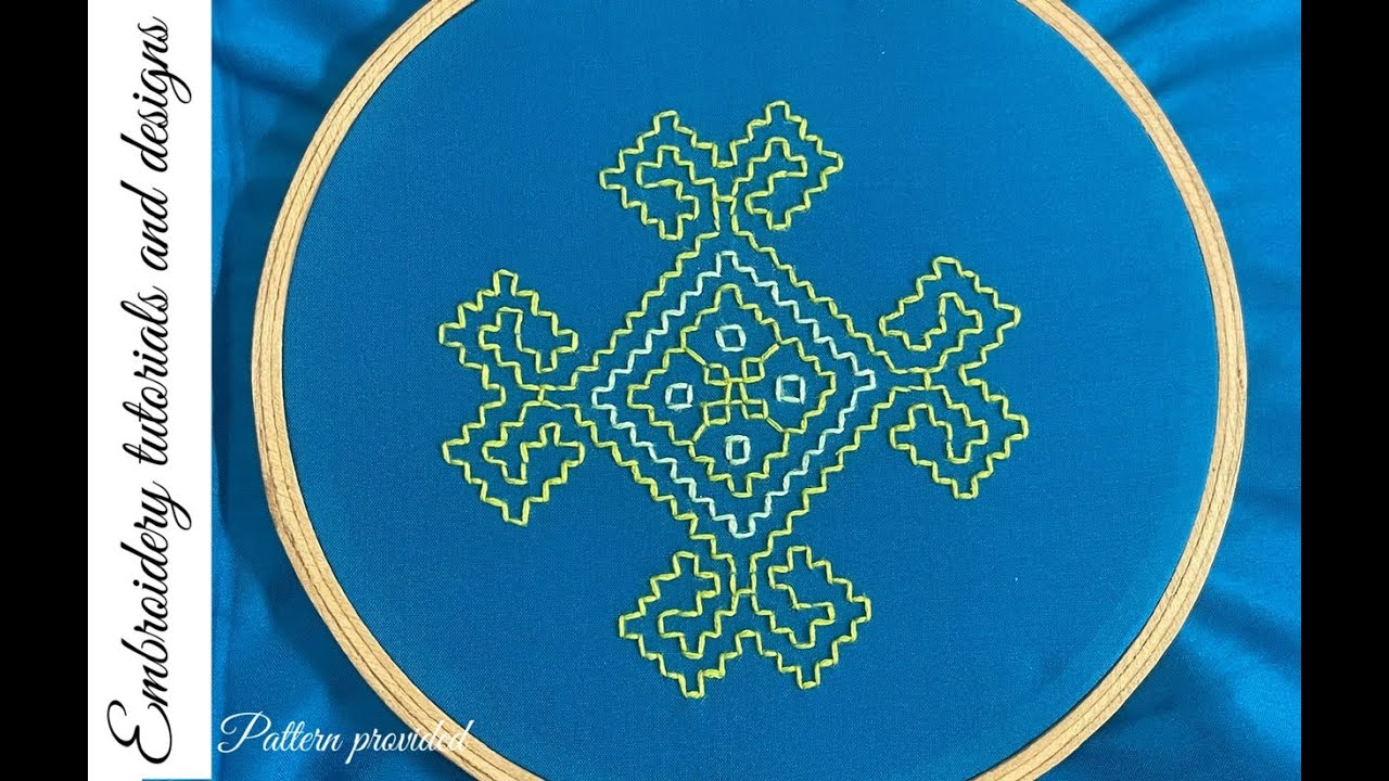 Kasuti Embroidery design motif for sarees and Kurtis #kasutidesign #kasuti #kasutiembroidery