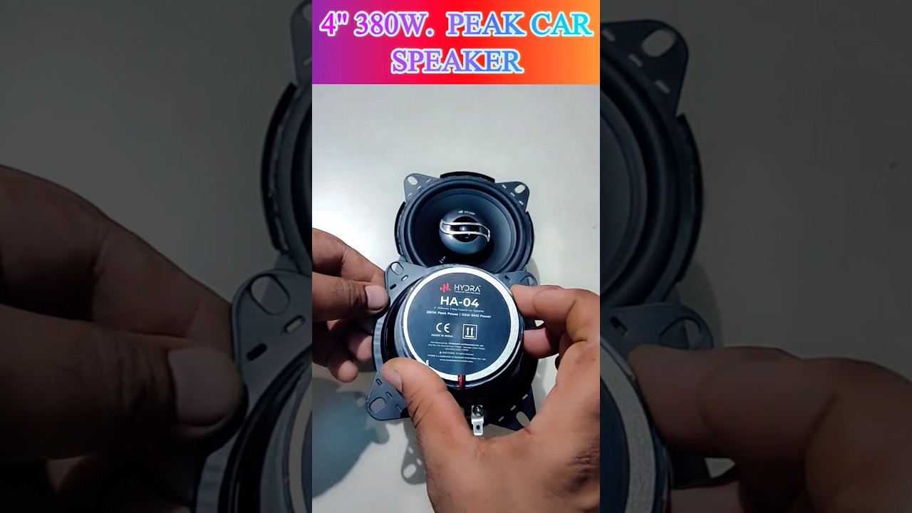 4 INCH 3 WAY TWITTER TURBO-MINI COAXIAL CAR SPEAKER (380 W) #carspeakers #fullrangespeaker