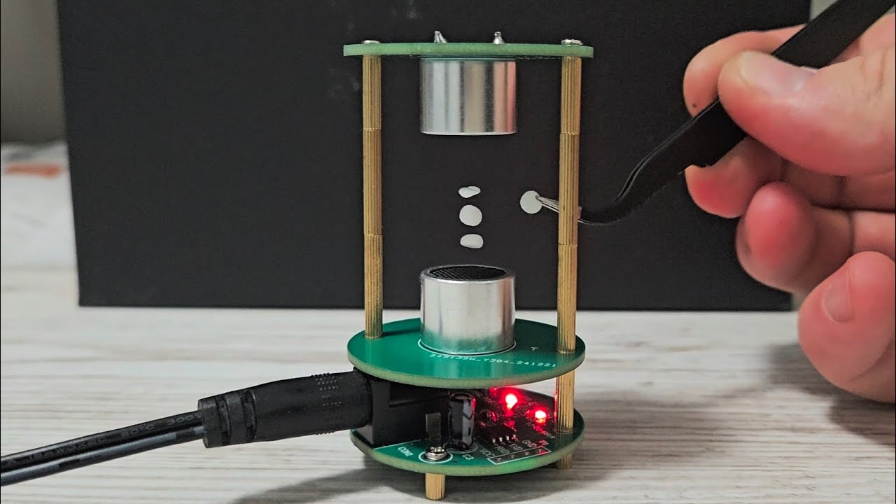 🔧 DIY Acoustic Levitation: Real Life Magic? ✨#acousticlevitation  #DIYScience #Ultrasonic