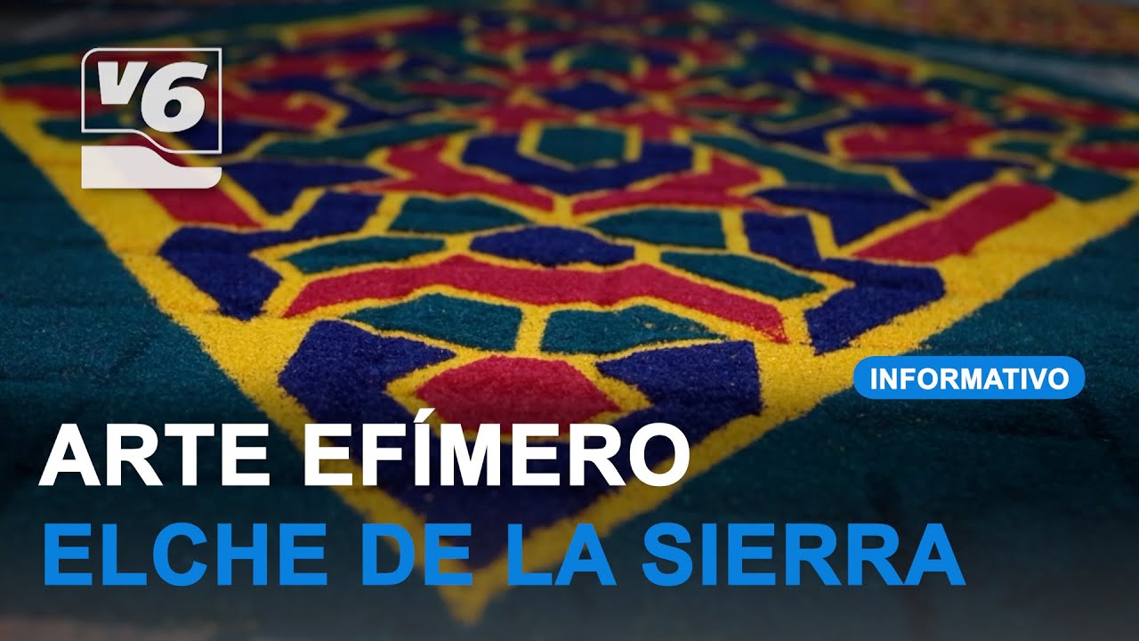 Arte efímero en Elche de la Sierra con las Alfombras de Serrín