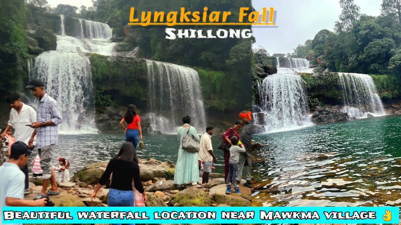 Beautiful lyngksiar Fall Meghalaya,shillong 