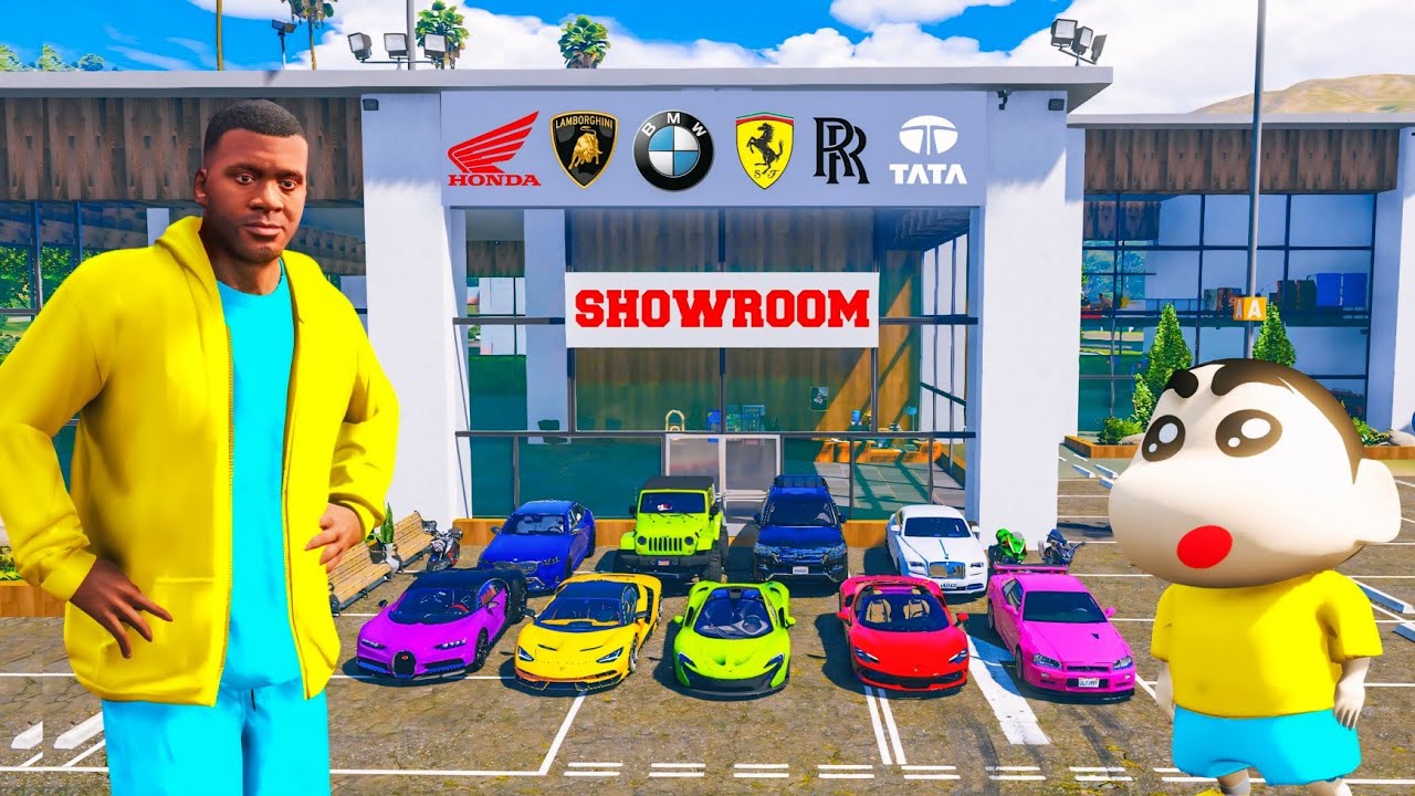 Shinchan & Franklin Open New Car Showroom in Gta 5