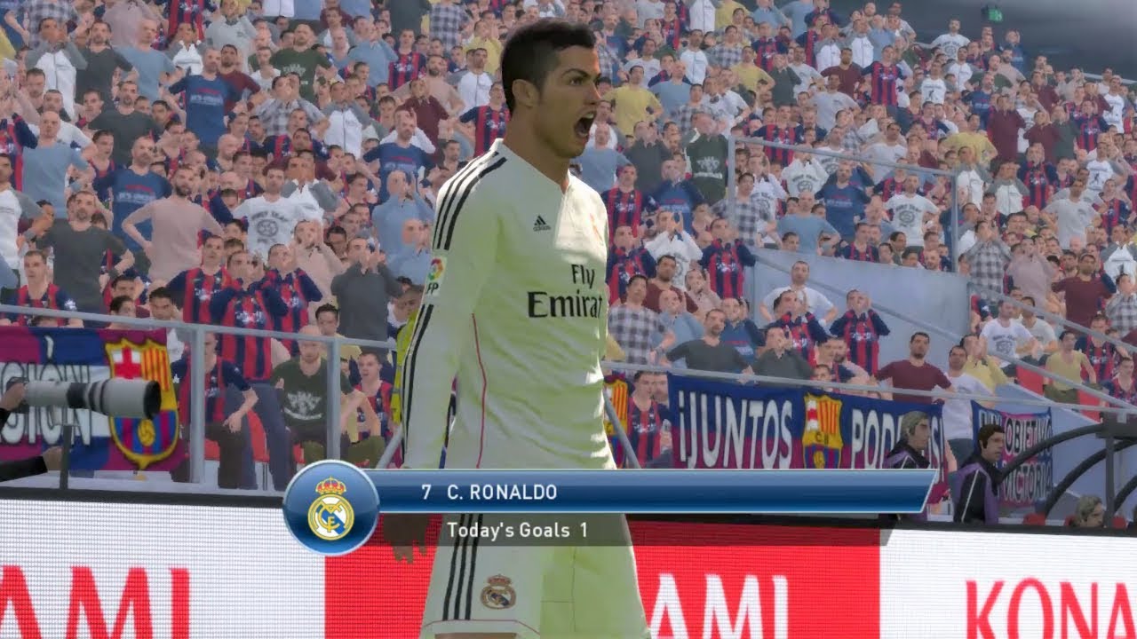 Pro Evolution Soccer 2015 - FC Barcelona vs Real Madrid Gameplay (1080p60fps)