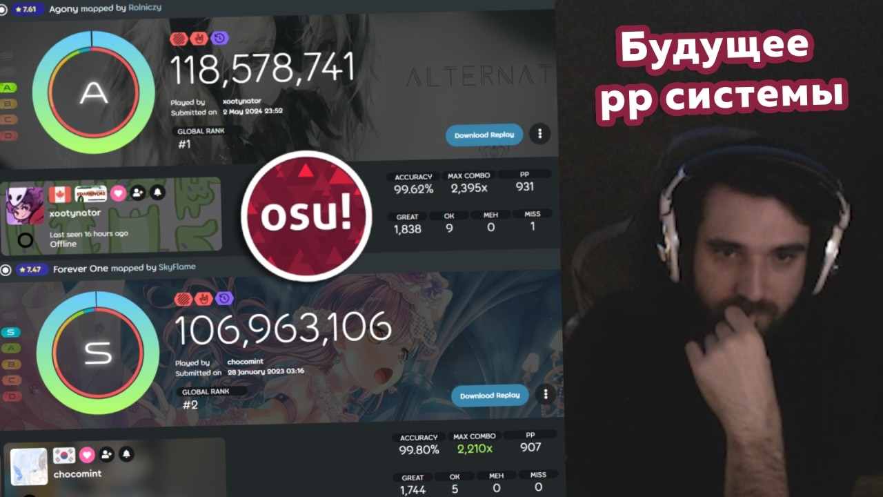 Талала анализирует новый Ребаланс PP системы в Osu!