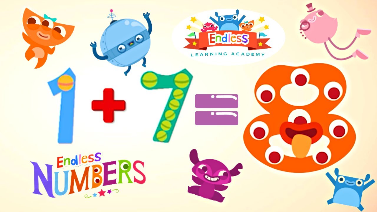 Endless Numbers Eight | Learn Number 8 | Fun Learning for Kids