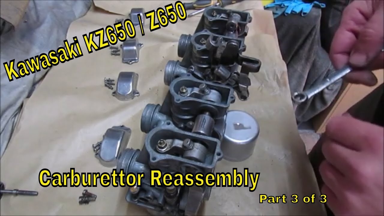 Kawasaki KZ650/Z650 B1 1977 - Reassembly of the Carburettors (Part 3 of 3) - part 45