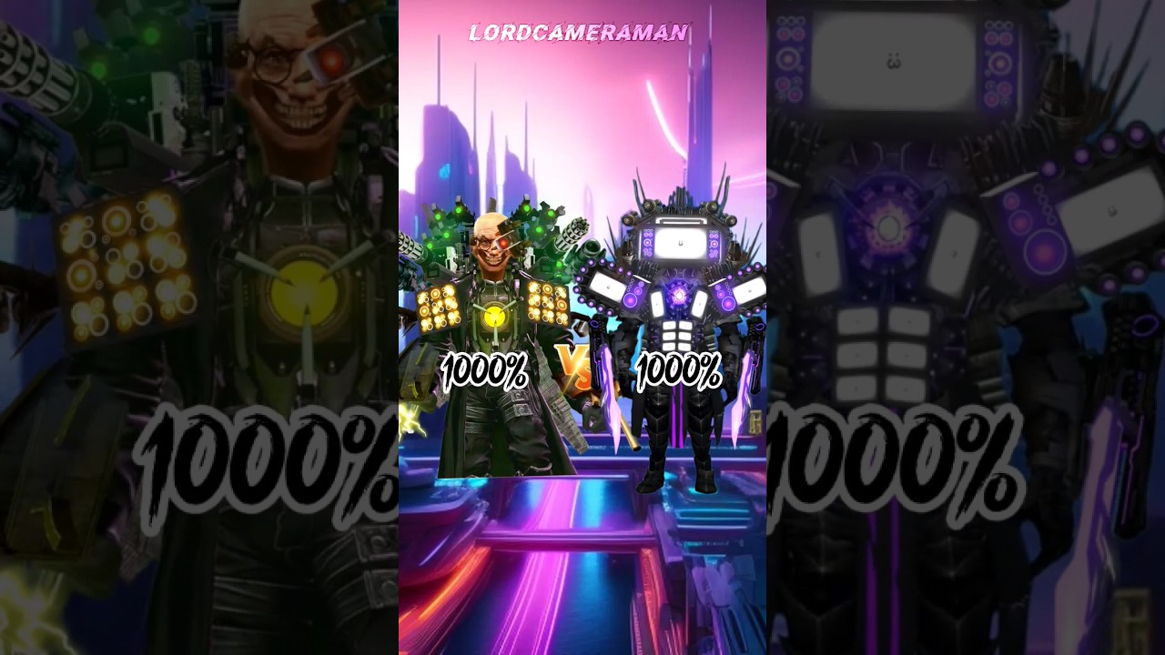 Upgraded Scientist Toilet 100% vs Upgraded Titan TV Man 100% #skibiditoilet #viral