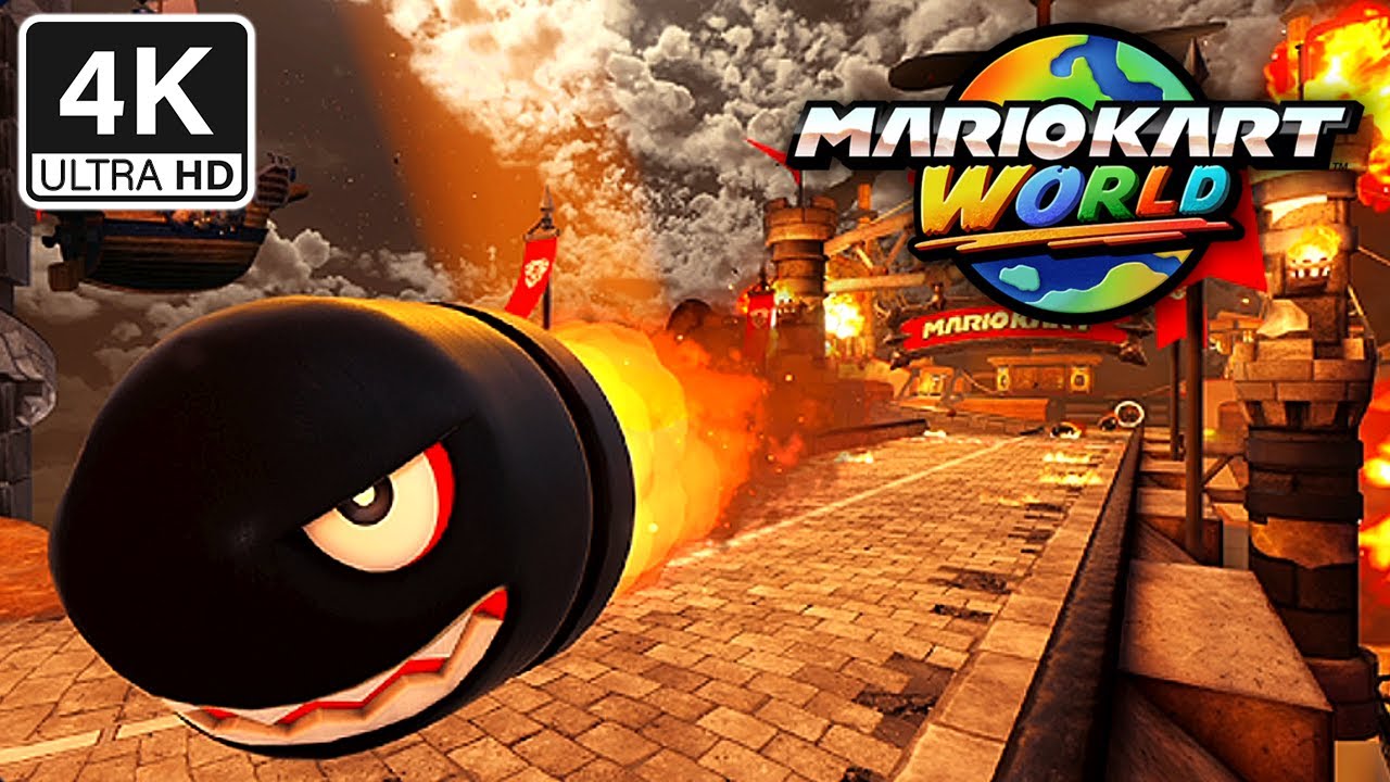 Mario Kart World · Airship Fortress (HDR 4K60FPS)