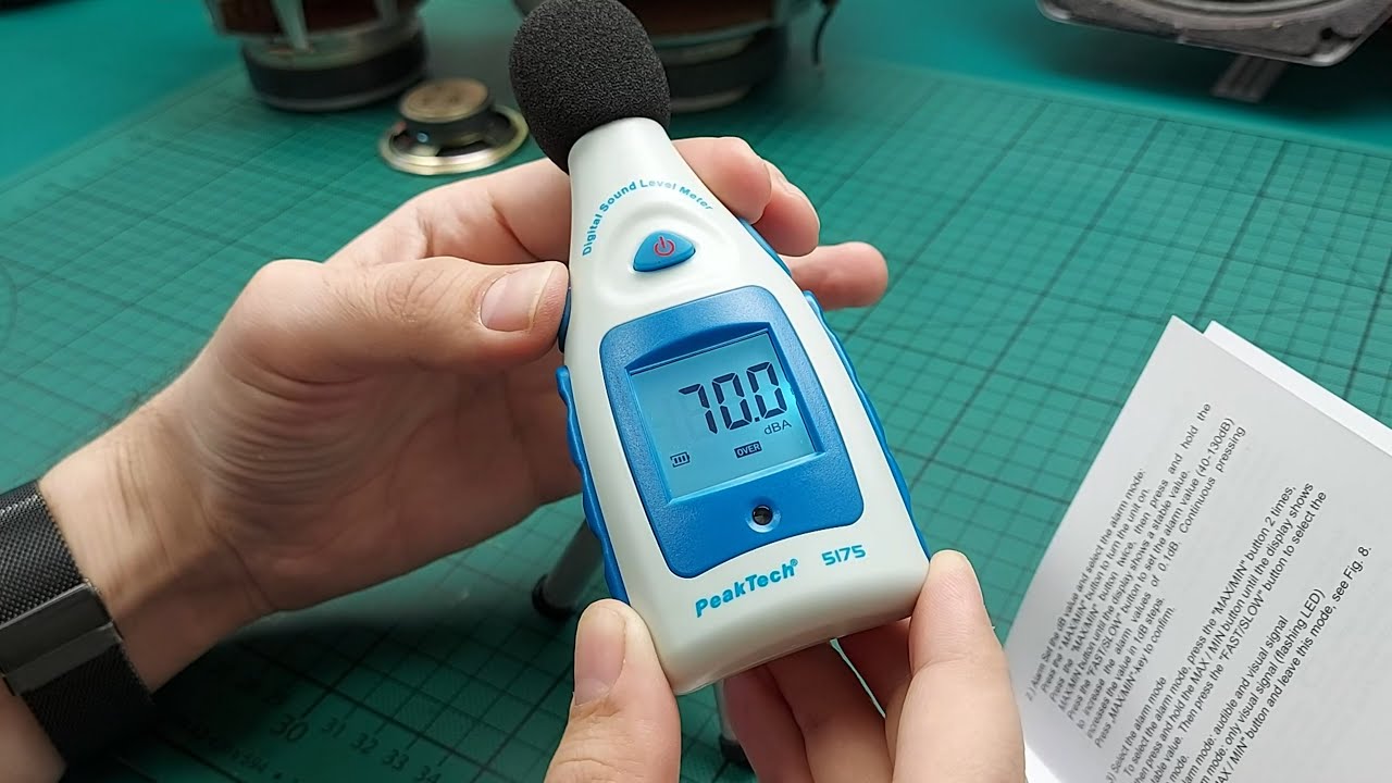 PeakTech P 5175 Sound Level Meter 40...130 dBA - review and quick test