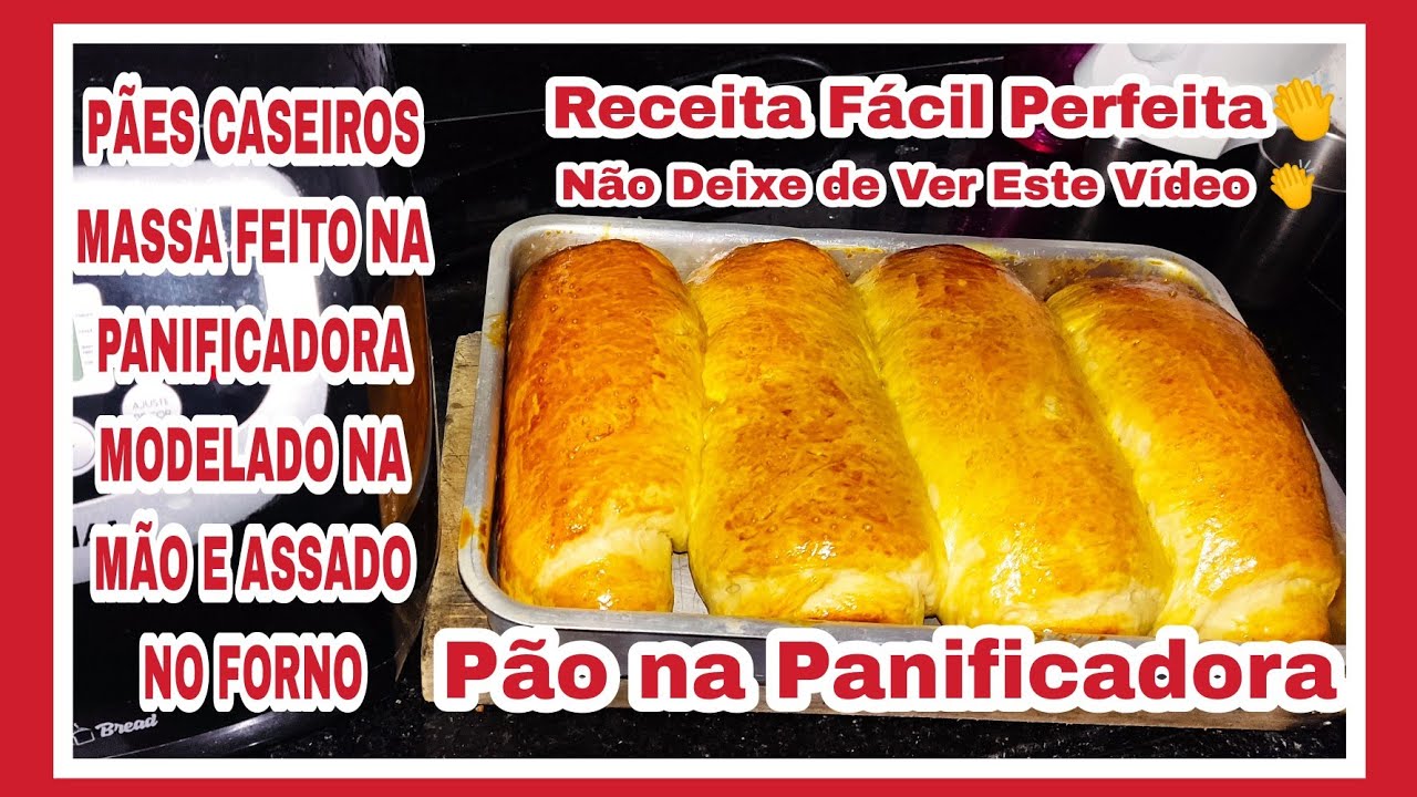 PÃO CASEIRO FEITO NA PANIFICADORA MODELADO NA MÃO E ASSADO NO FORNO 🍞