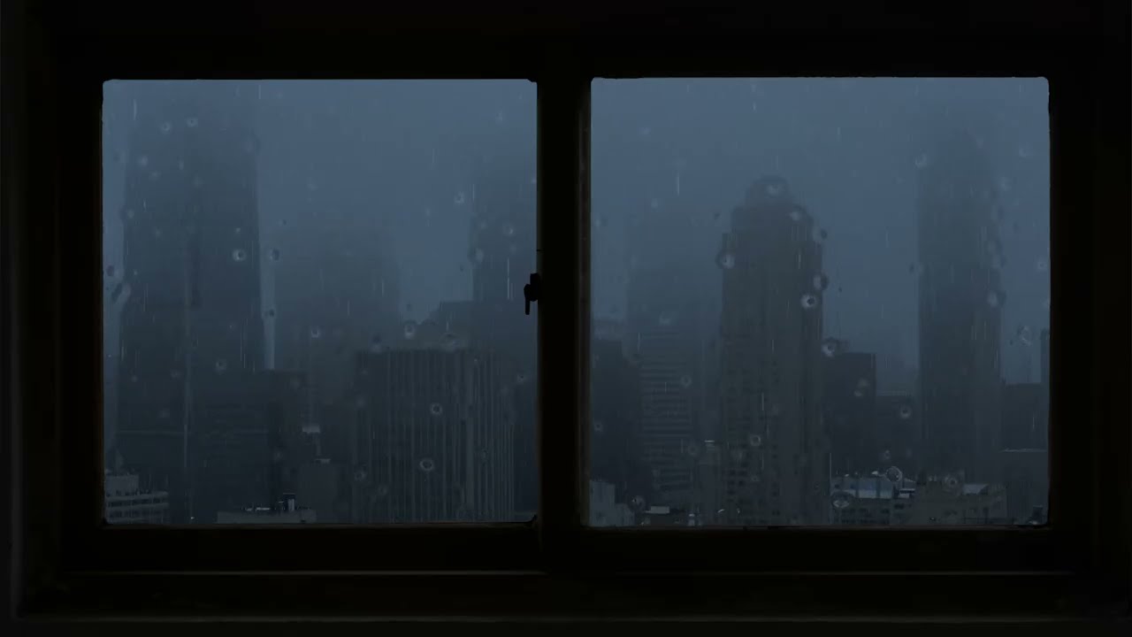 The storm is approaching the city - Transformative sleep aid - Melodic comfort for overthinkers