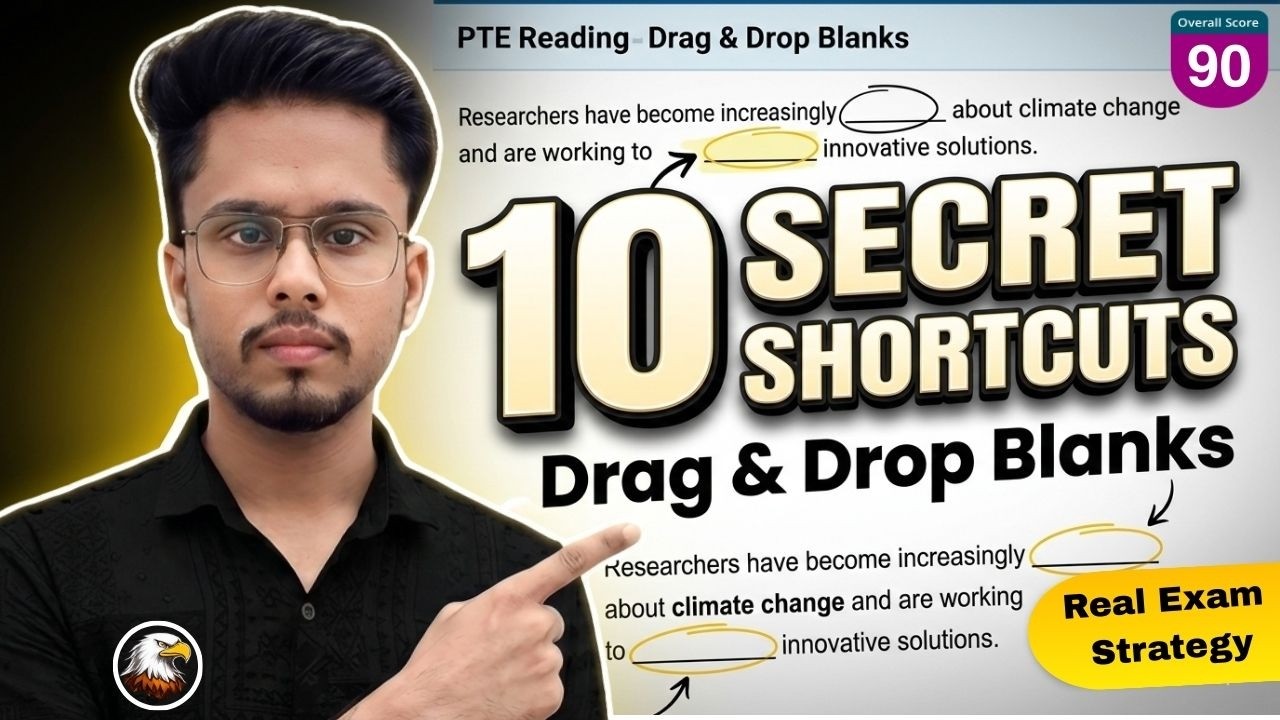 PTE Reading Drag & Drop Blanks 🔥 10 Secret Shortcuts to Score 79+