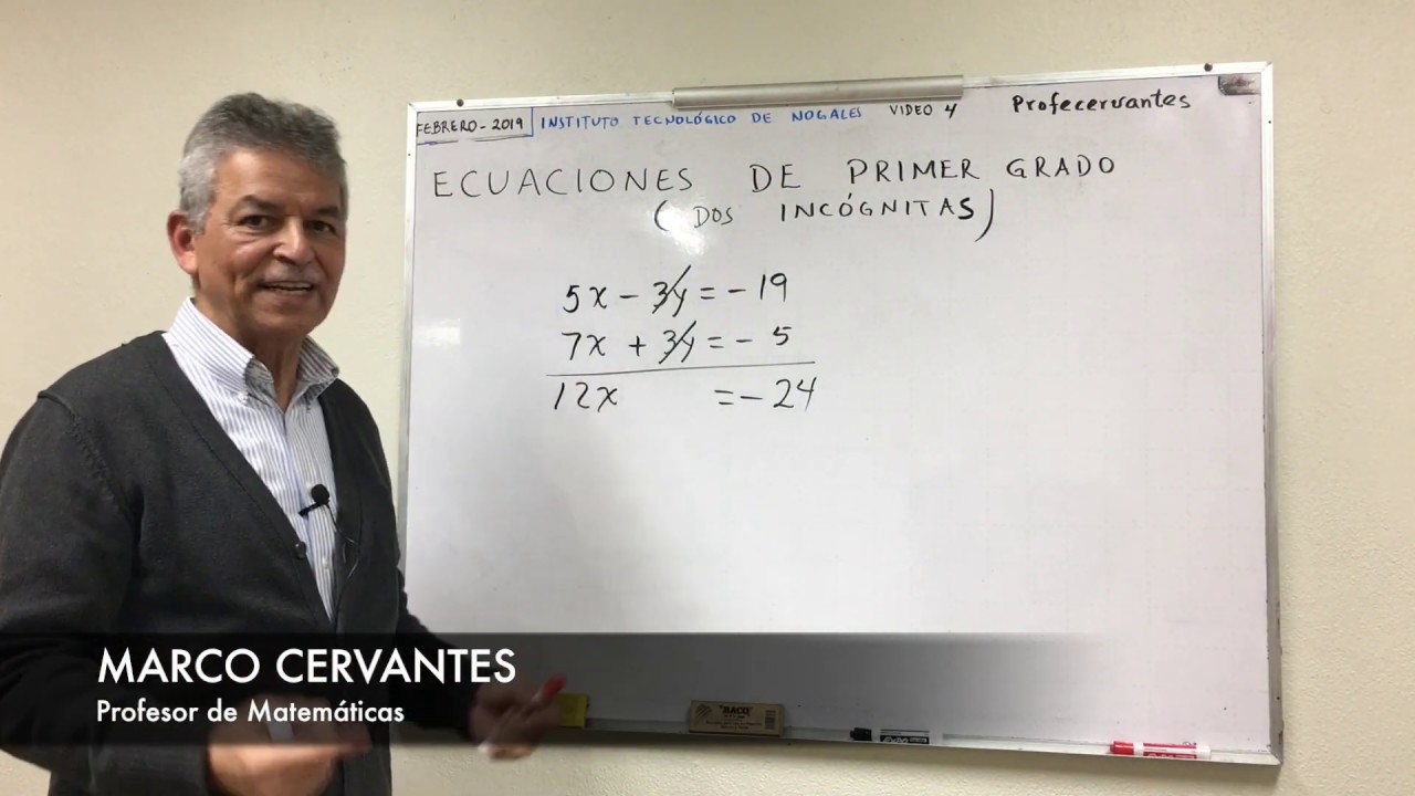 Ecuaciones de Primer Grado con Dos Incógnitas