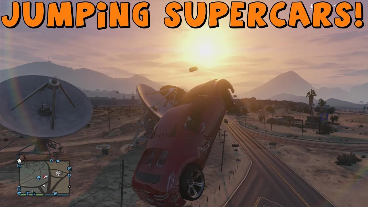 Grand Theft Auto 5 Online | Jumping Supercars! | Free Roam with Funny Moments