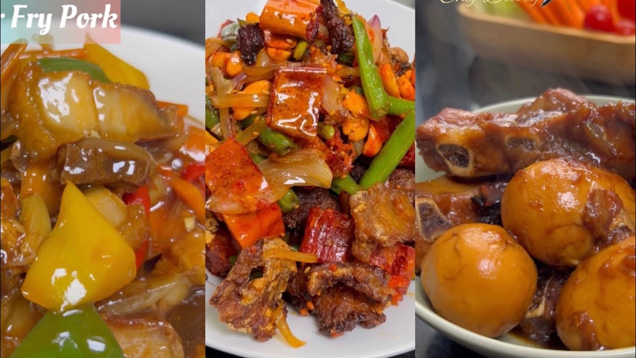 Top 3 pork Dishes from Chef Diary လူကြိုက်များတဲ့ ဝက်သား ၃မျိုး ချက်နည်း