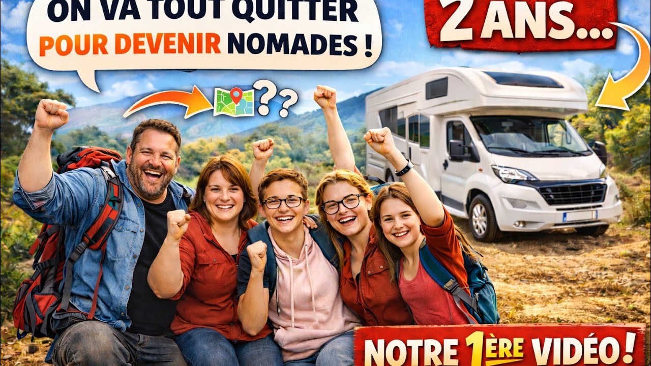 On va tout quitter : notre famille de 5 devient nomade