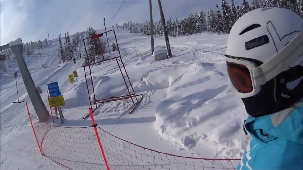 Skiing in Salla, March 2018