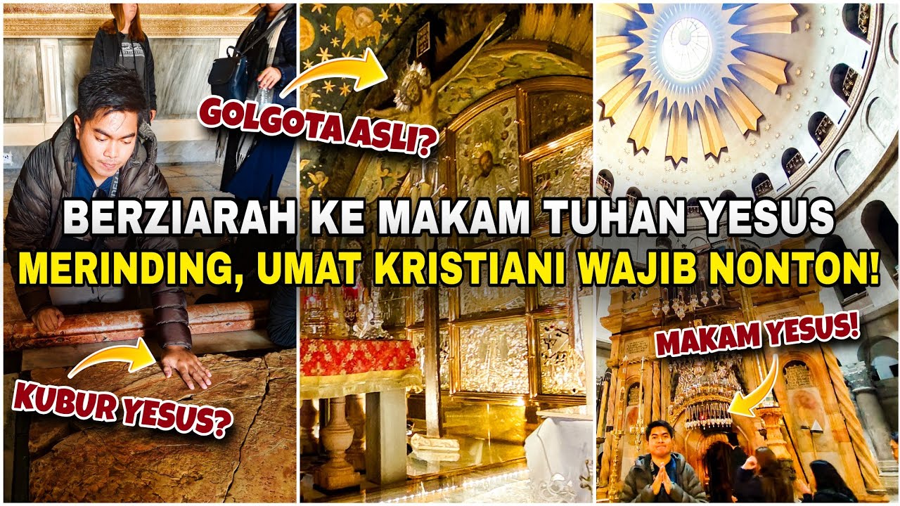 Mengunjungi langsung Makam Tuhan Yesus di Yerusalem. Merinding, Kristen wajib tonton‼️