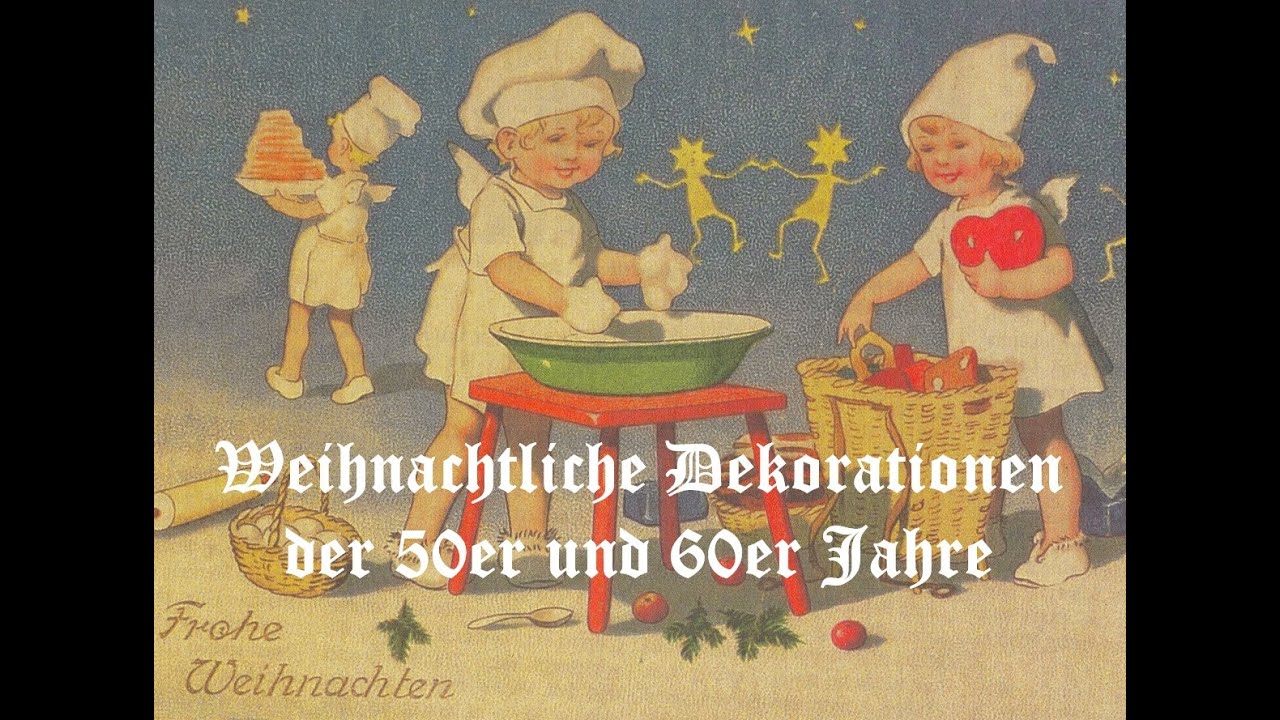 Weihnachtliche Dekorationen der 50er und 60er Jahre